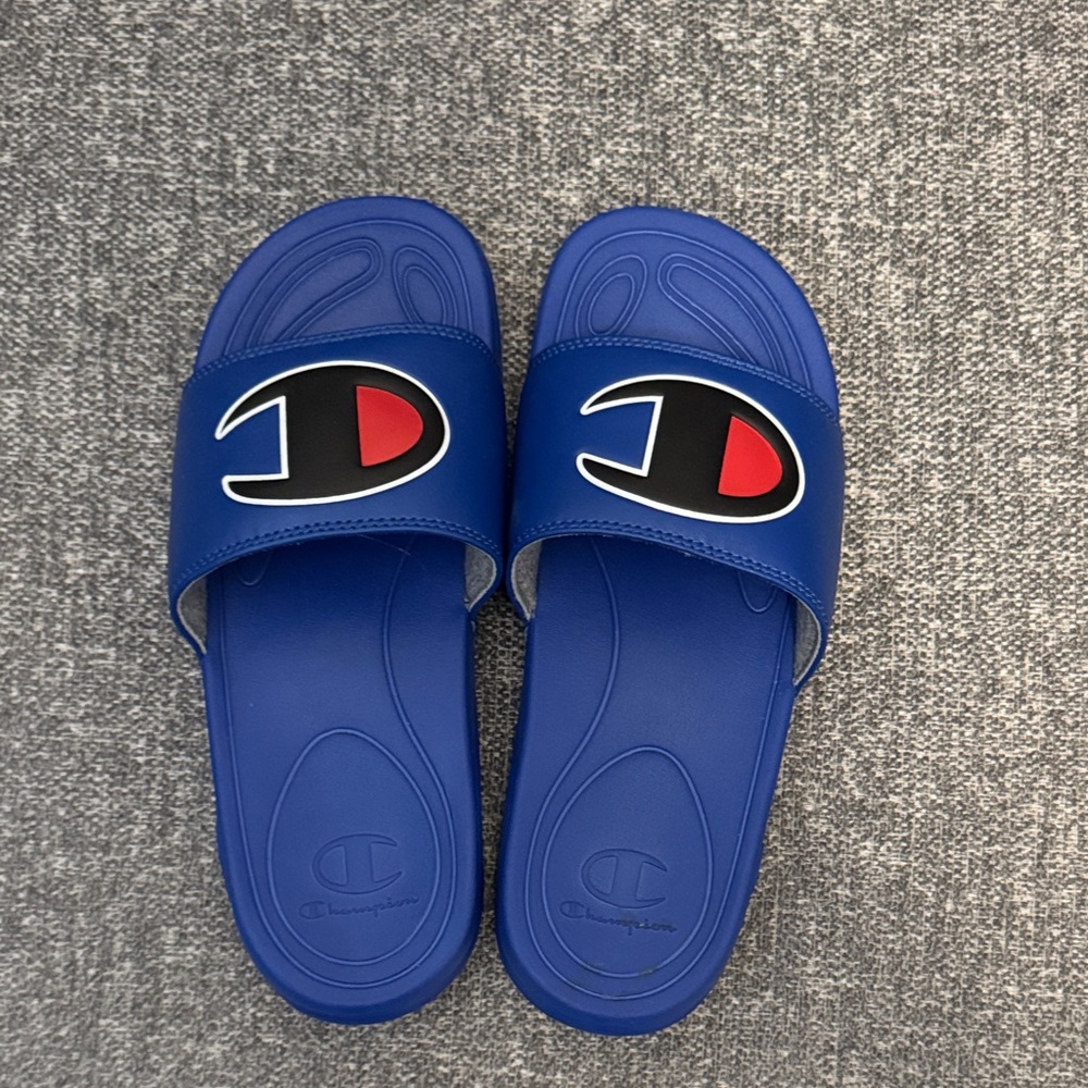 Champion Royal Blue Slide Sandals